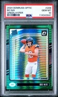 2024 Panini Donruss Optic #209 Bo Nix Green Hyper PSA 10