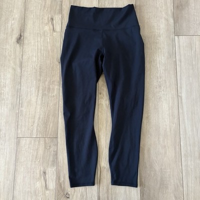 Fabletics Oasis PureLuxe High-Waisted Legging Black Medium Crop