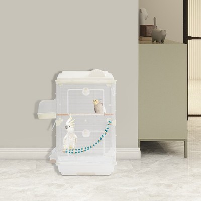 Bird Cage with Food Bowls Bath, Flight Cage, Bird Cage for Medium & Small Birds