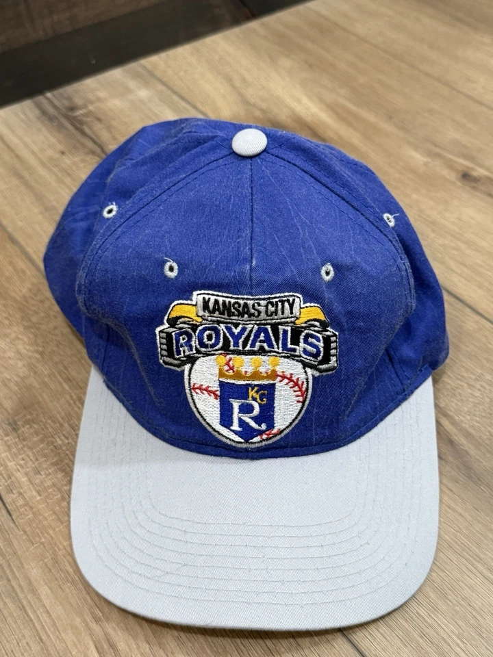 Vintage KC Kansas City Royals Royal Blue MLB Starter Hat - Image 2 of 4