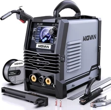 140A MIG Welder, MIGVAN 110V Flux Core MIG/Stick/Lift TIG 3 in 1
