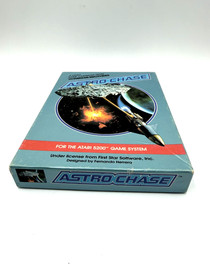 Astrochase (Atari 5200, 1984)  Game and box.