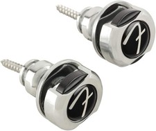 Fender Infinity Strap Locks Chrome 2-Pack Quick-Release for Guitar Bass 360&deg;