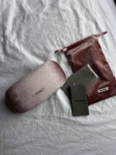 Brand New Authentic Miu miu Sunglasses Case With Cleaning Cloth Velvet Pouch