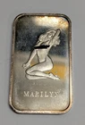 Vintage Rare Colonial Mint 1 Oz Silver Marilyn Monroe Art Bar