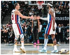 Detroit Pistons DUNCAN ROBINSON/CARIS LEVERT Dual  Signed 8x10 Photo JSA