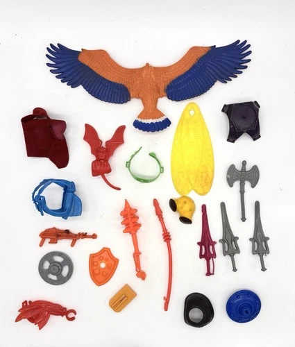 Masters Of The Universe MOTU He-Man Parts Lot Vintage FAKER SWORD AX PRINCE ADAM