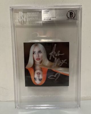 Ava Max Signed Autographed Heaven & Hell CD Cover Music Beckett Slabbed 10