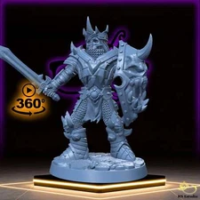 Skeleton Commander | Heavy Armored miniature for Tabletop games like D&D and War