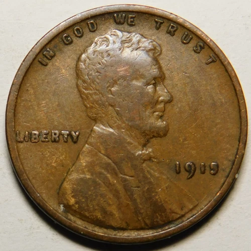 1915 P Lincoln Wheat Cent Penny F-VF  Actual Coin Pictured