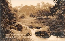 c.1910? RPPC Mumford Fulling Mill Gilbert Stuart Birthplace Saunderstown RI