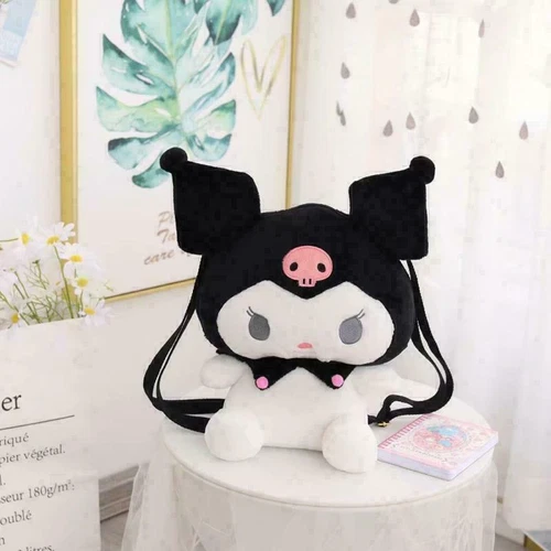 New Cartoon Backpack Plush Kuromi Women Bag Dog Cinnamoroll My Melody Backpack - Picture 8 of 21