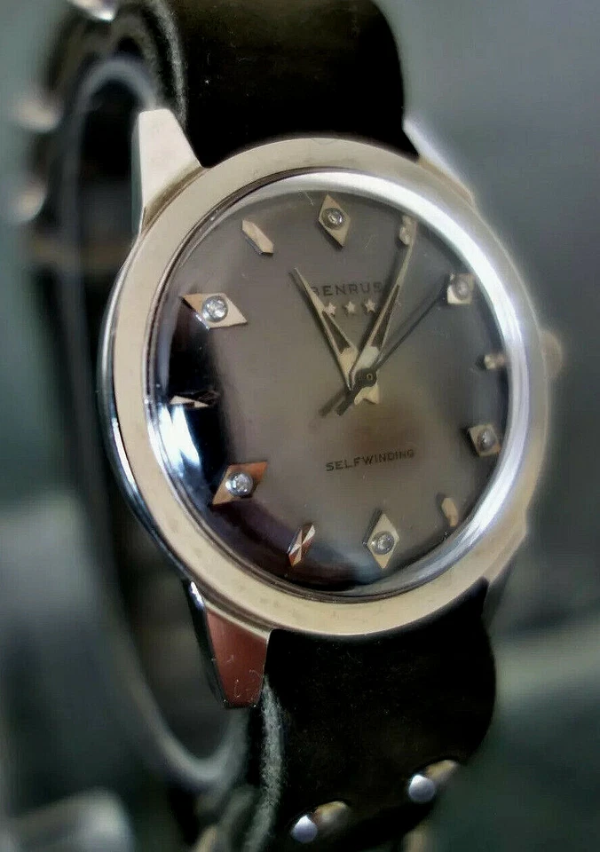 Reloj suizo vintage de cuerda automática Benrus Diamond Montre Orologio Foto 2 de 4