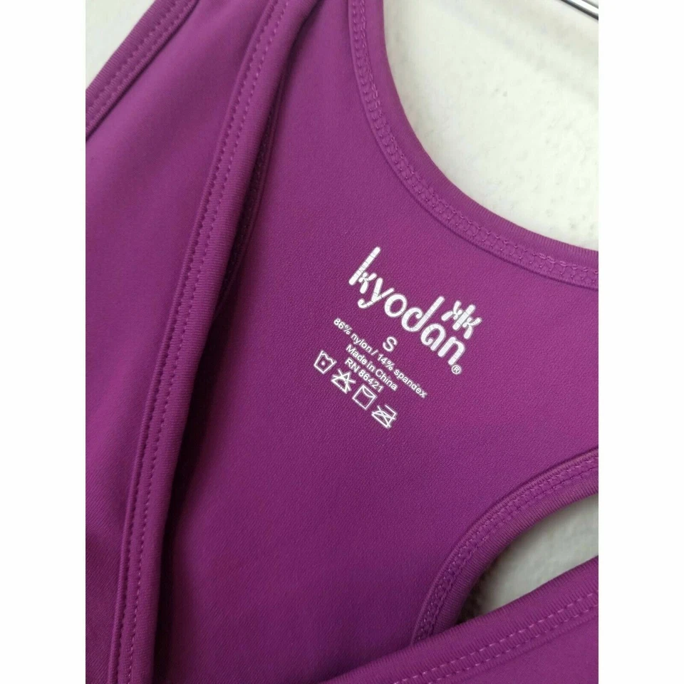 LOTE de camisetas de fitness Kyodan Marika para mujer pequeñas espalda de corredor negras LOTE DE DOS TANQUES Foto 4 de 4