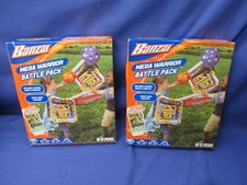 2 New Banzai Mega Warrior Battle Pack Sword Mace Inflatable Shields
