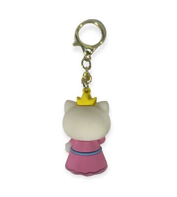 2004年製造 HELLO KITTY KEY Ring VINTAGE SANRIO 2004 HELLO KITTY Pink Enamel SILVER KEY RING