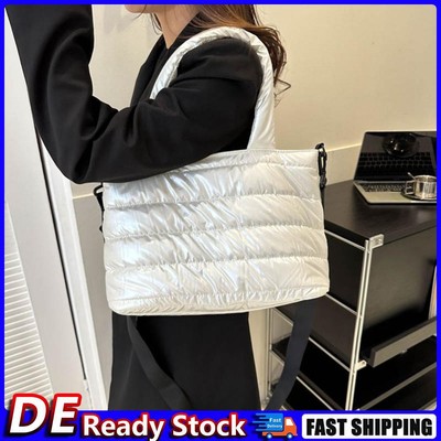 Daunen-Hobo-Tasche für Damen, großes Fassungsvermögen, Schultertasche, Winter-Pe