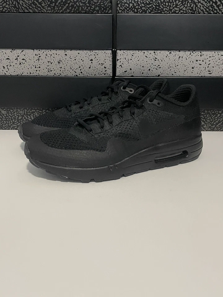 Nuevo Nike Air Max 1 Ultra Flyknit "Negro" 856958-001 Para hombres Talla 11.5 Correr RARO Foto 2 de 4