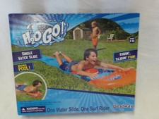 Bestway H2O GO 18 Foot FUN Water Slide One Surf Rider NIB Drench Pool Ages 5