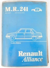 1982 Factory Renault Alliance OEM Workshop Manual MR 241 L42-M42 Service Book