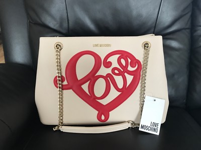love moschino bag red heart