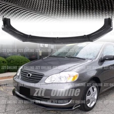 For 2005 2008 Toyota Corolla Front Bumper Sport Splitter Lips Spoiler Body Ki