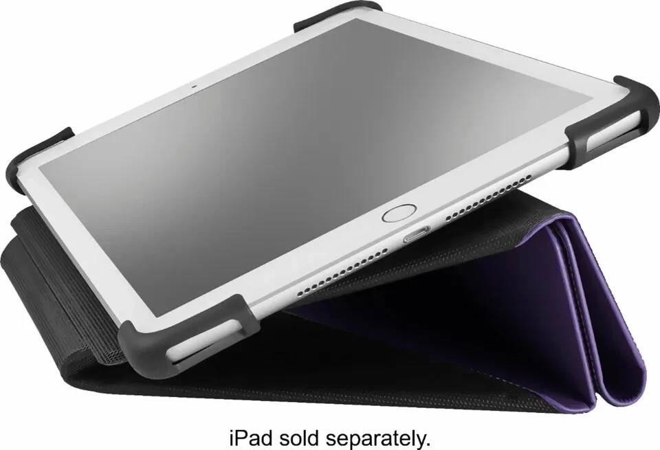 Insignia- Universal FlexView Folio Case for most 9" to 11" tablets - Purple - Image 3 of 3