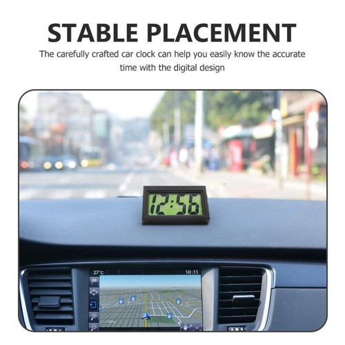 3 Pcs Mini Clock Office Small Digital Clocks Auto Dashboard Electronic - Picture 5 of 12