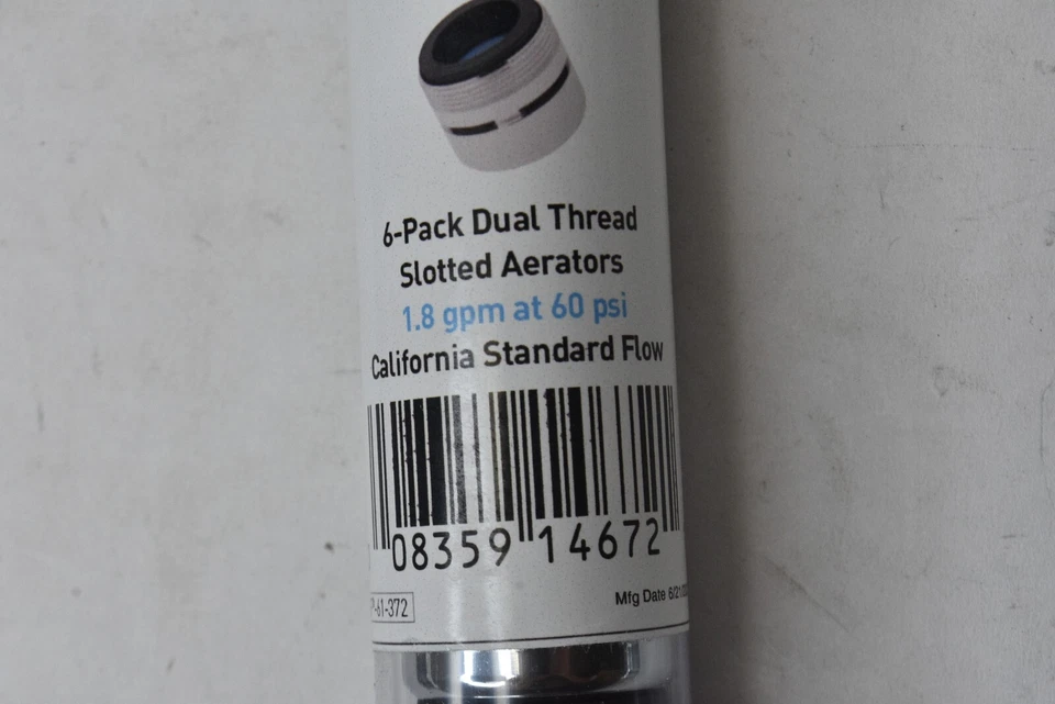 6pk Neoperl 1542007 PCA Spring-Flo Dual Thread Faucet Aerator 1.8 gpm 60 psi - Image 2 of 4