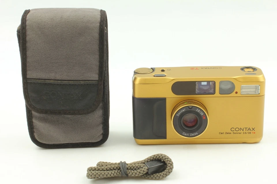 READ!【 EXC+5 】 Contax T2 Gold 35mm Point&Shoot Film Camera w/DATA BACK JAPAN - Image 2 of 4