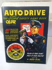 Ford Motor co 1948 Auto drive safety game book vtg original police officer