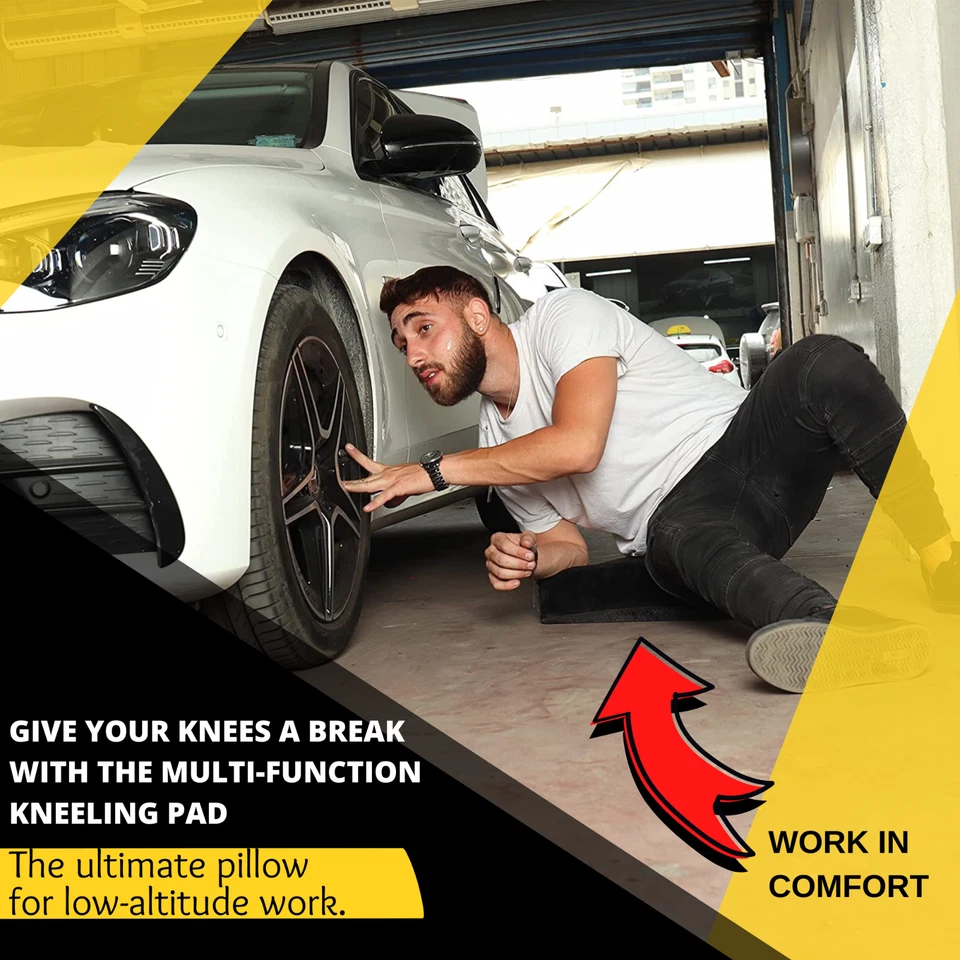 Kneeling Pad Comfort Memory Foam - Extra Thick Knee Cushion (Black) - Image 3 of 4