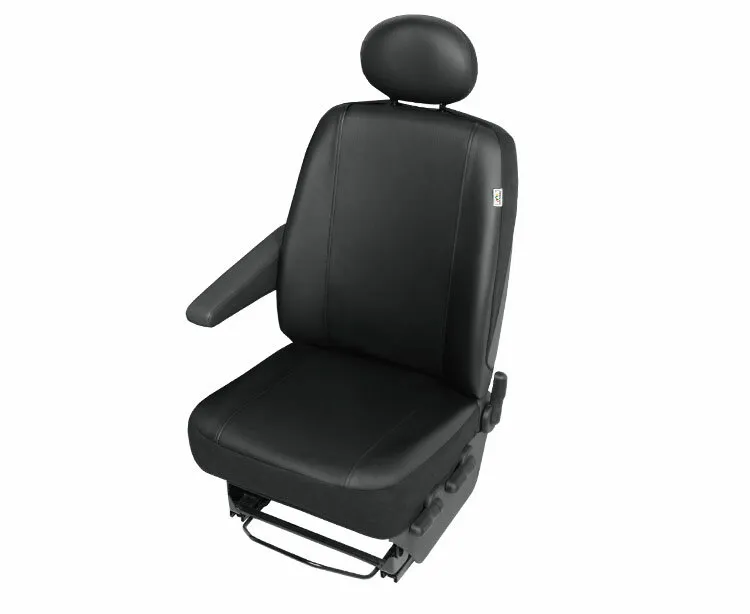 Sitzbezug Sitzschoner Fahrersitz Kunstleder schwarz für TOYOTA Hiace