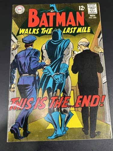 Batman #206 Vintage DC Comics 1968 High Grade
