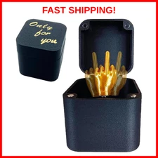 Middle Finger in a Box - Surprise Gift for Office Desk or Home Decor