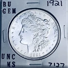 1921 BU GEM MORGAN SILVER DOLLAR UNC MS+++ U.S. MINT RARE COIN 7137