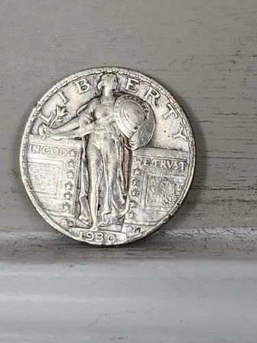 Nice 1930 s Standing Liberty Quarter In VF++. Lots Of Detail And Eye Appeal. ...