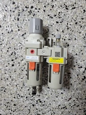 Nanpu Pneumatic AC3010-03NPT Compressed Air Filter Regulator Combo. New Open Box
