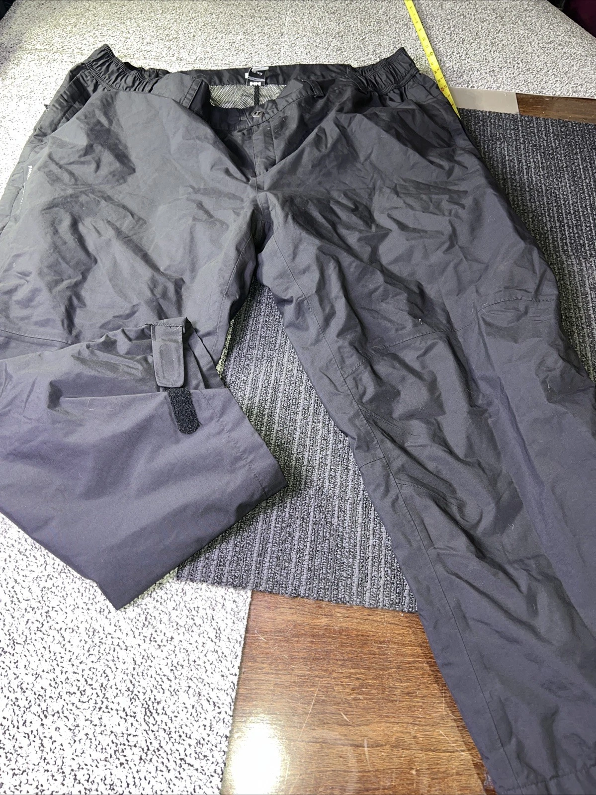 Helly Hansen Pants 4XL Rain Ski Snow Performance Packable Black Pants Baggy Y2K