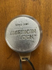 American Lock Company Series 2000 Hardened Puck Van padlock With 3 Keys