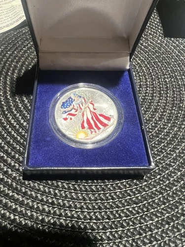 1999 American Eagle Walking Liberty $1 Silver Dollar 1 oz 999 Color Uncirculated