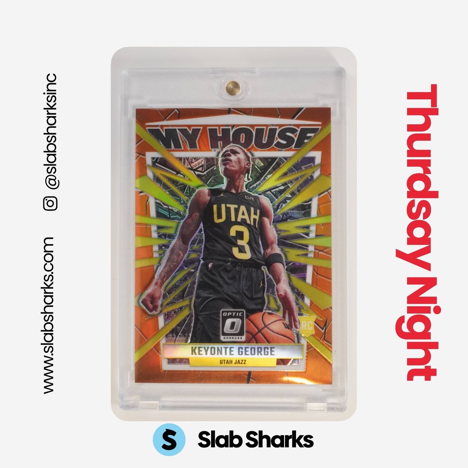 2023 PANINI DONRUSS OPTIC #4 KEYONTE GEORGE MY HOUSE ORANGE RC ROOKIE /39