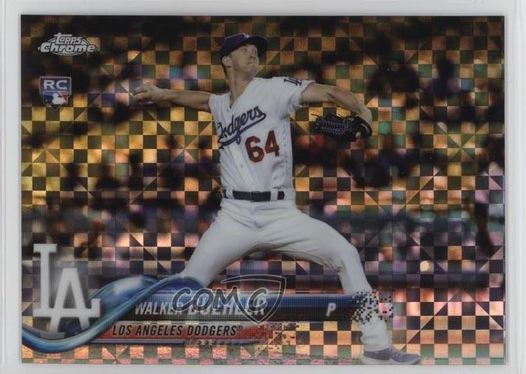 2018 Topps Chrome X-Fractor Walker Buehler #71 Rookie RC mu4