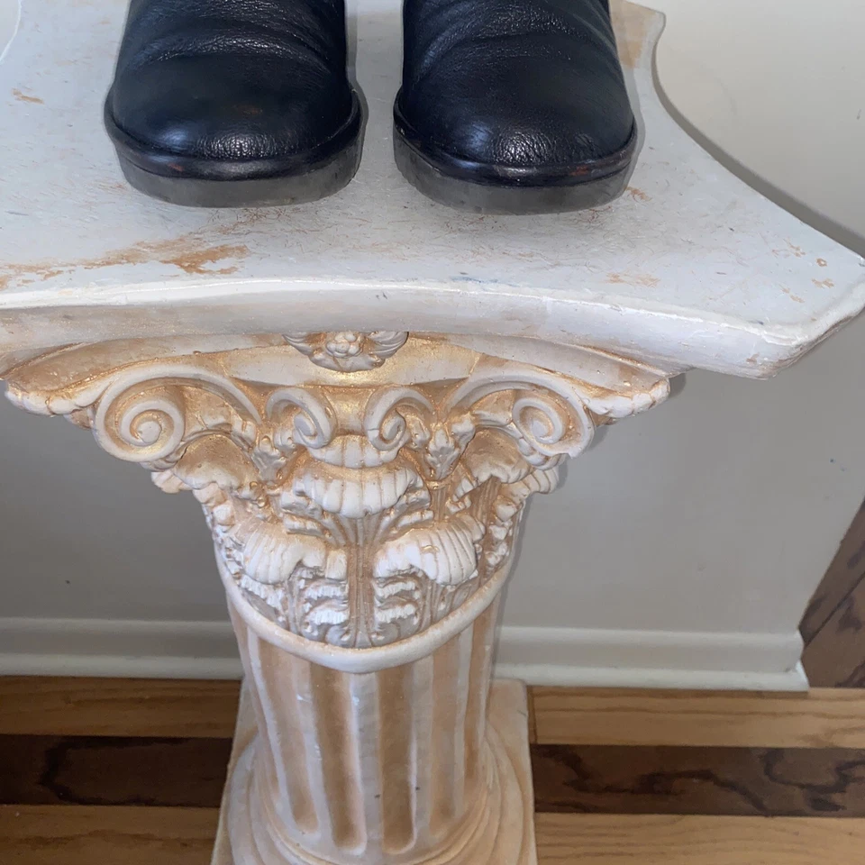 FLY LONDON 黑色青铜皮革拉链踝靴摩托车靴 39 码 US 8M — 第 4/4 张图片