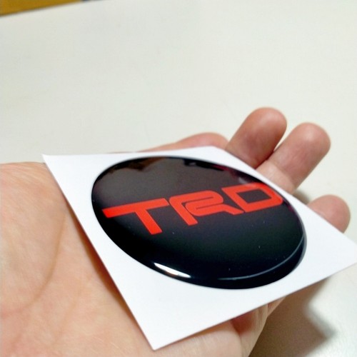 Z8 70mm X 4pcs Stickers Resin Reflect Logo Decals Emblem Wheels Center Caps TRD - Picture 3 of 22