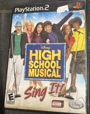 High School Musical: Sing It (Sony PlayStation 2, 2007) CIB lyrics And Manual