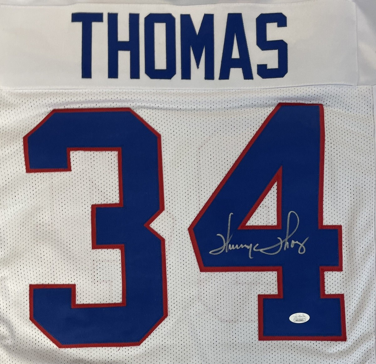 Thurman Thomas #34 Buffalo Bills Autographed White Stitched Custom