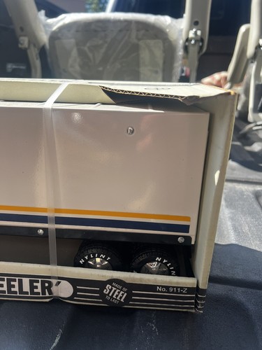 Vintage Morton Salt Nylint Pressed Steel 18 Wheeler Semi Truck, MIB c1990 - Picture 5 of 9