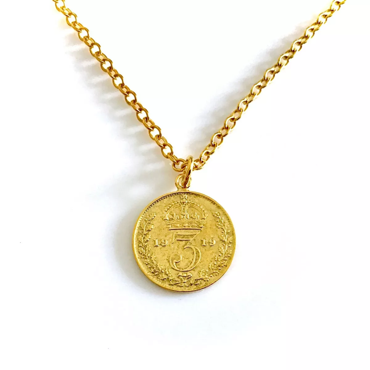 Necklace coin hotsell gold
