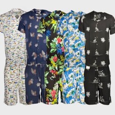 DBFL Men's 2 Piece Shorts and Shirt Beach Casual Matching Tropical Clothing Set